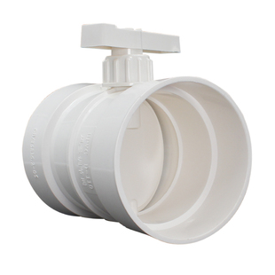 pvc风量调节阀管道止风阀75/160圆形风管蝶阀手动开关止回阀门110