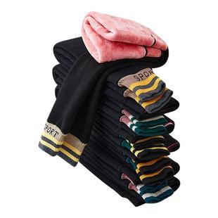 女童打底裤特厚500克黑色保暖裤九分冬北儿童棉裤超厚绒水貂毛冬