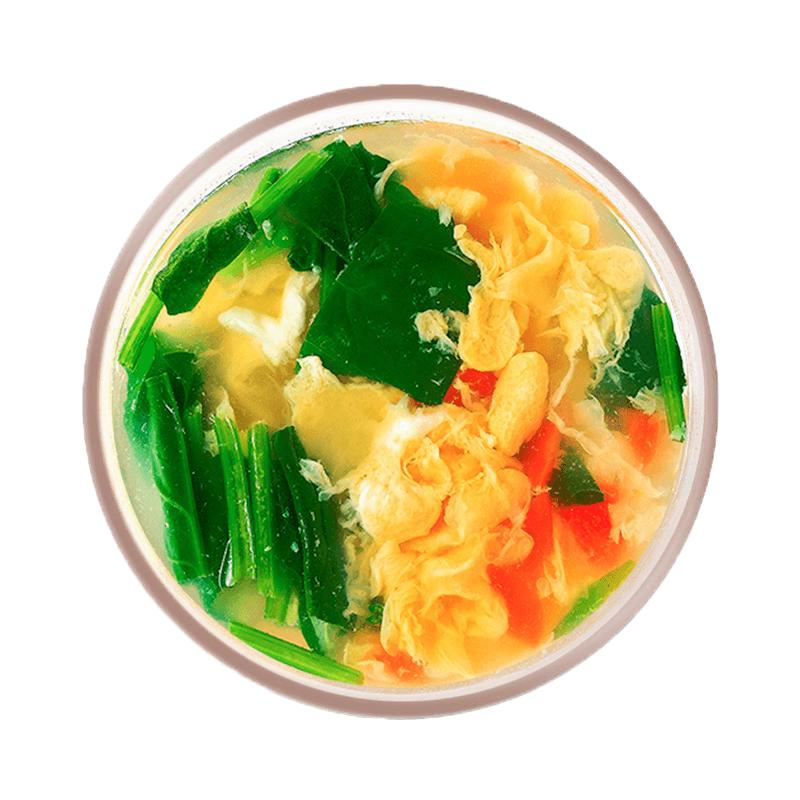 星菜冻干蛋花汤蔬菜汤冲泡即食速食汤菠菜紫菜汤包