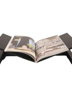 简约实木书架杂志架桌面装饰摆件