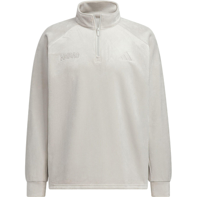 Adidas/阿迪达斯正品2025秋季款男士针织半拉链立领套头衫KR0222