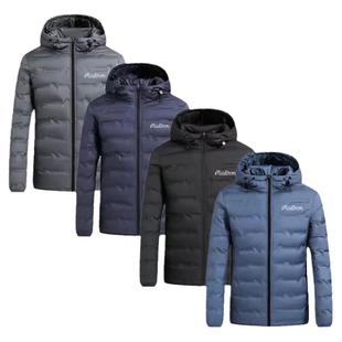 高尔夫服装男秋冬季新品羽绒服轻薄石墨烯保暖连帽鸭绒外套加大款