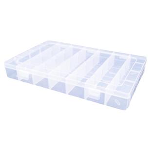 大号28格透明塑料收纳盒 可拆五金配件储物盒珠宝首饰样品展示盒