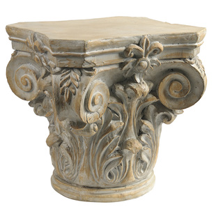 CJ007 欧式法式复古罗马柱客厅茶几边桌边几角几家居装饰橱窗摆件