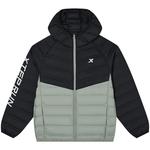 特步童装儿童厚款羽绒服2024秋冬新款男童连帽外套中大童保暖冬装