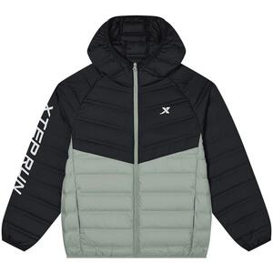 特步童装儿童厚款羽绒服2024秋冬新款男童连帽外套中大童保暖冬装