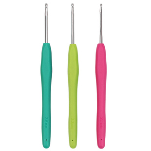 手工钩针编织工具套装毛衣针毛线勾针双头勾鞋针软柄不锈钢初学者