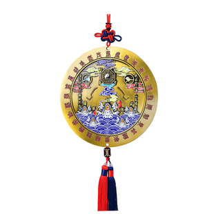 山海镇挂件大门口窗户家用八卦摆件吉祥铜镜子实心加厚平安装饰品