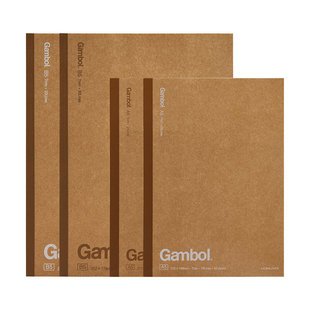 【复古牛皮纸笔记本】日本KOKUYO国誉笔记本无线胶装订本笔记本学生记事本不掉页横线本WCN-G6401C本子