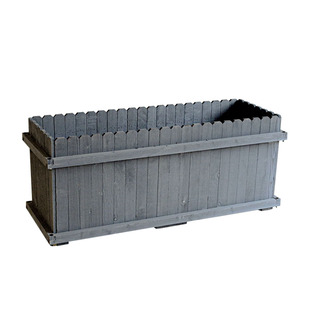 防腐木花箱种植箱长方形木花盆大号园艺阳台花园装饰花箱户外庭院