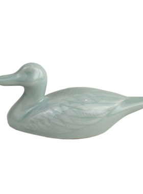 轻奢风鸭子茶桌橱柜汽车装饰摆件