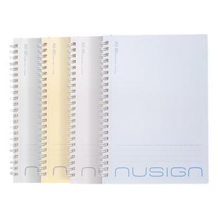 Nusign纽赛螺旋本线圈笔记本活页本不硌手a5规格本子B5日记本学生作业本作文本得力记事本简约商务办公用60张