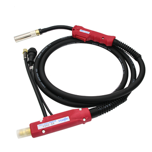 二保焊枪气保焊机配件大全二氧化碳保护嘴350欧式加长焊把线