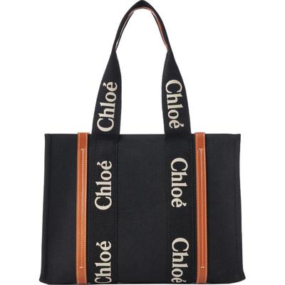 Chloe蔻依WOODY中号单肩托特包