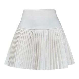 秋冬小香风压褶短裙高腰显瘦遮肚百褶裙黑色垂感设计感a字半身裙