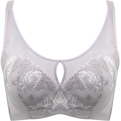 贝佳人全罩杯抹胸刺绣调整型文胸