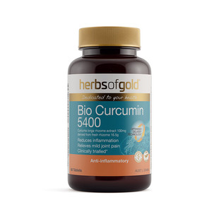澳大利亚直邮HerbsofGold和丽康Bio Curcumin 5400 60T活性姜黄