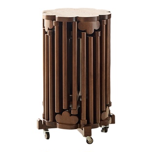 六合一凳子实木叠叠凳子圆凳家用小凳子中古风组合凳可叠放组合凳