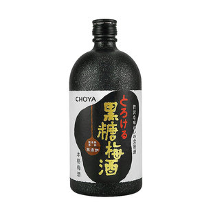 CHOYA俏雅黑糖梅酒梅子果酒精品日本蝶矢无人工添加原瓶进口720ML