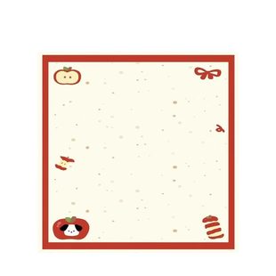 高颜值苹果小狗便签本可撕无粘性ins风学生便签纸可爱记事便签纸便签留言少女心可爱小本子折纸手账素材装饰