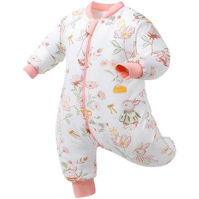 宜爽儿冬季加厚保暖分腿睡袋睡衣