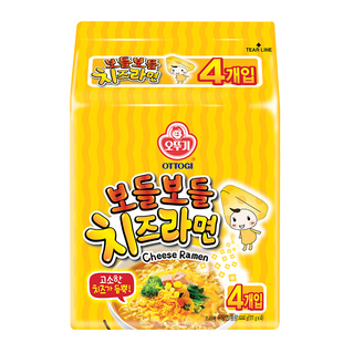 不倒翁官方芝士拉面原味连包111g*4包 韩国OTTOGI/OTOKI原装进口