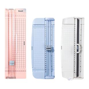 得力裁纸器裁纸刀切纸机裁纸机办公用a4切割器小型多功能裁剪器切纸刀相片纸切割神器虚线折线直线三合一