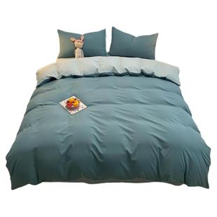 日式简约全棉被套单件纯棉被罩150x200x230学生宿舍床被单人1.5米