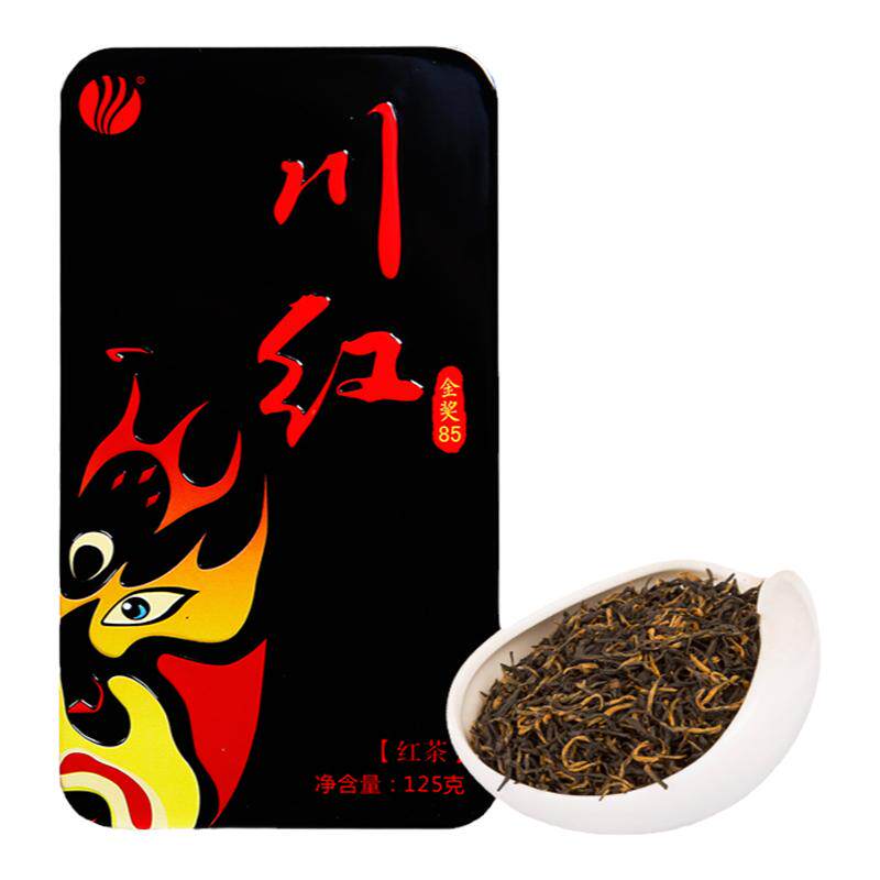 川红茶业非遗工夫红茶特级浓香型四川特产金奖85黑款125g