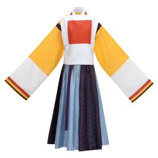 花朝记|典藏|复晋花月赋|其三:辰|晋制汉服荷叶边半袖破裙