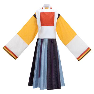 复原晋制汉服荷叶边半袖破裙
