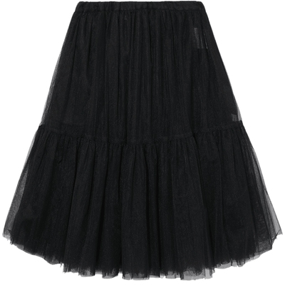 薄纱半身裙及膝蓬蓬裙