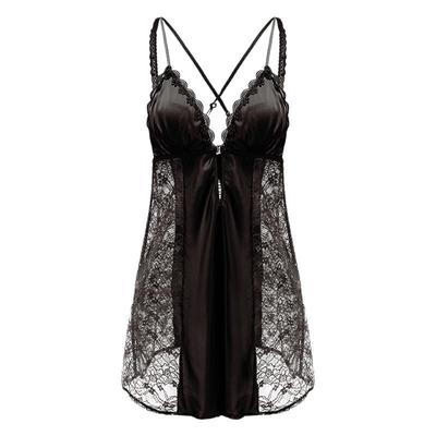 今夕何夕性感睡衣女夏季蕾丝睡裙