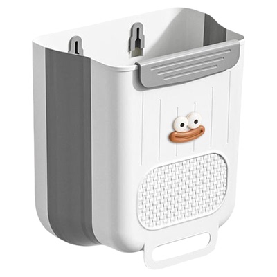 厨房垃圾桶免弯腰壁挂式折叠家用厨余橱柜门专用卫生间厕所收纳桶