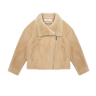 IRO PYRE【秀场款】环保皮毛仿麂皮外套极简法式轻奢25秋冬季新款