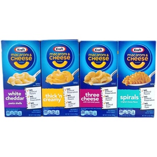 美国卡夫稠滑奶酪芝士通心粉通心面KRAFT MACARONI CHEESE DINNER
