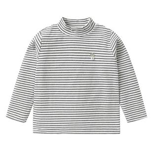 右欧男童女童高领条纹打底衫秋冬季新款童装儿童保暖内搭长袖T恤