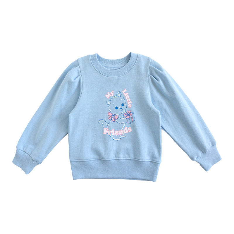 ILOVEJ女童春季小猫卫衣