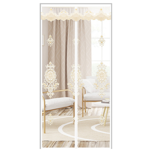 夏季防蚊门帘家用卧室轻奢高级纱门磁铁自吸魔术贴沙窗门2025新款