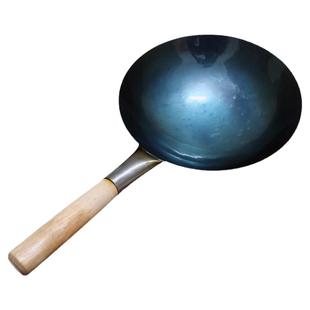 香港正品陈枝支记炒锅熟铁锅炒菜锅老式家用圆底不粘锅手工锻打精