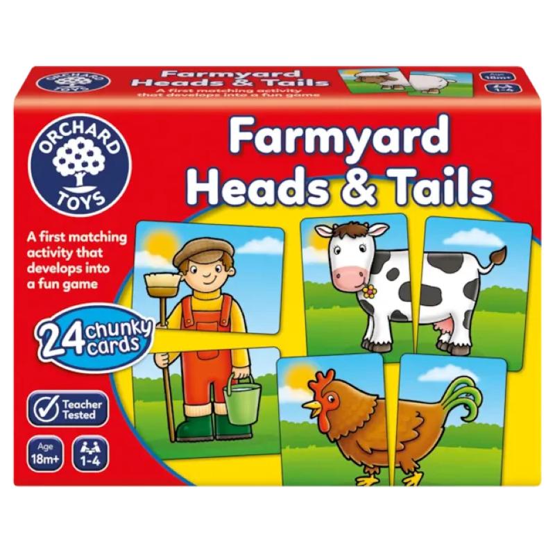 OrchardToys农场里的头尾配对 儿童早教拼图游戏亲子益智玩具1岁+