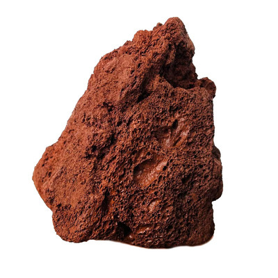 红色火山石鱼缸造景铺底过滤用