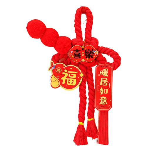 中国结挂件2026新款万字结挂饰小挂件入户门把手客厅福装饰品布置