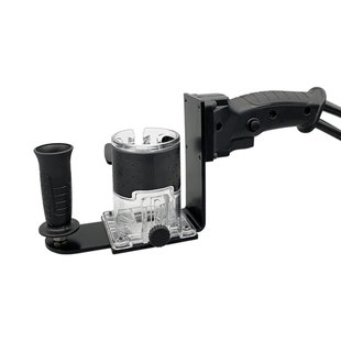 沃一工具新款手持木工修边机倒装板平衡板带开关小锣机开槽辅助架