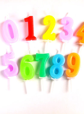 金色烘焙派对数字蜡烛蛋糕蜡烛
