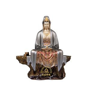 水月观音铜像观音娘娘桌面摆件