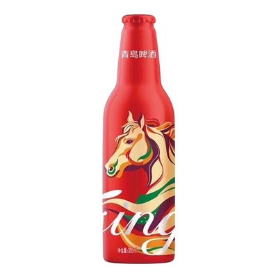青岛啤酒鸿运当头10x355铝瓶礼盒