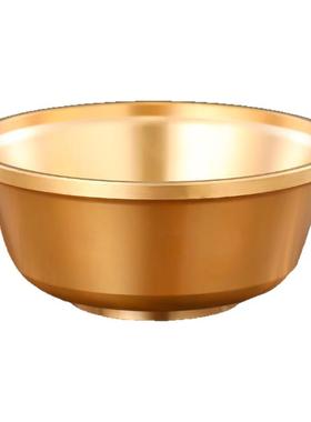 黄铜供奉净水碗供水碗摆件家用金碗贡饭碗招财聚财供碗佛具用品