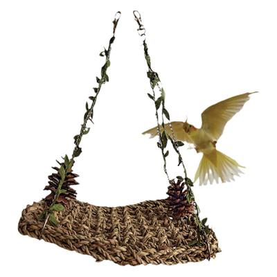 玄凤虎皮牡丹草编吊桥攀爬秋千