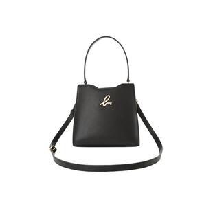 agnès b.经典系列皮革小号手拎包女士通勤手提包单肩包